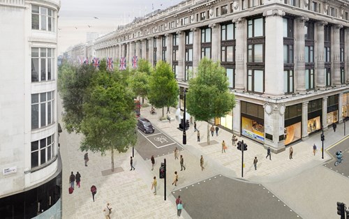 Oxford Street Design Concept CGI - June 2023