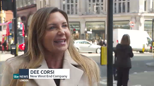 Dee Corsi interviewed on ITV News London - March 2025